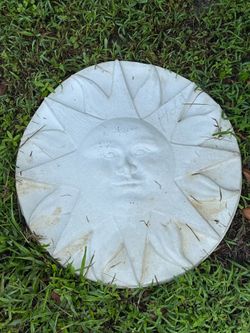 Huge Sun Concrete Decoration
