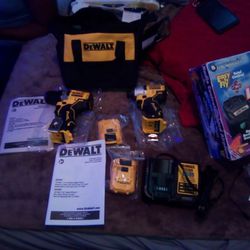 DeWalt Impact Driver, Drill/Driver,2 Batteries Charger Bag And Papers 150.00 Cash 