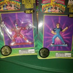 8 Figures Ban-dai Might Morphin Power Rangers