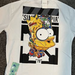 Offwhite Simpsons Edition . Size Small Medium Large Xl 2xl N 3xl Available . Pickup Drop Off And Shipping Available 