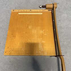 Vintage Heavy Duty Paper Cutter Guillotine Trimmer 15” Office School Craft