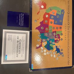 First State Quarters Of The United States Collectors Map