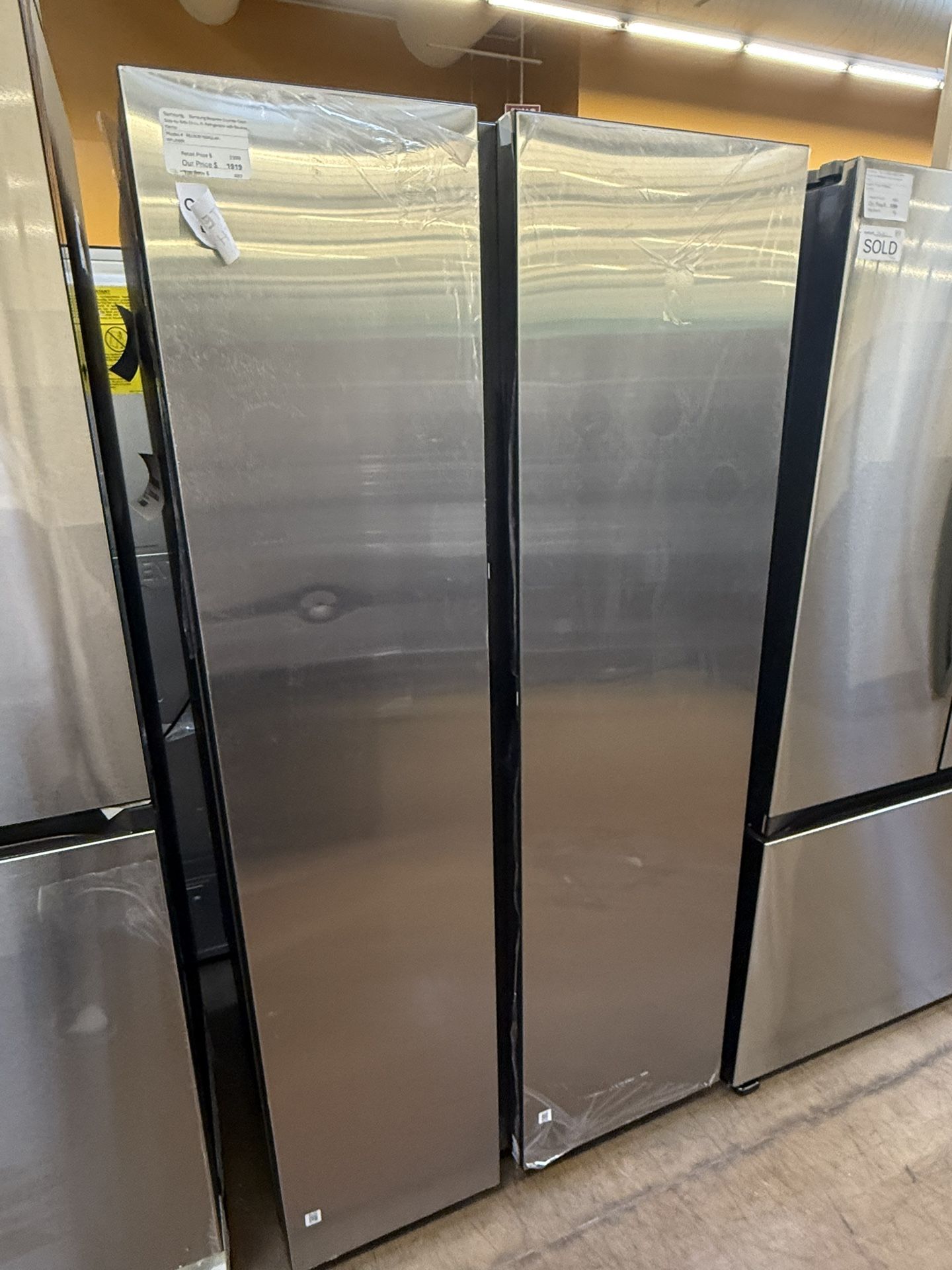 Samsung Bespoke side by side counter depth refrigerator 