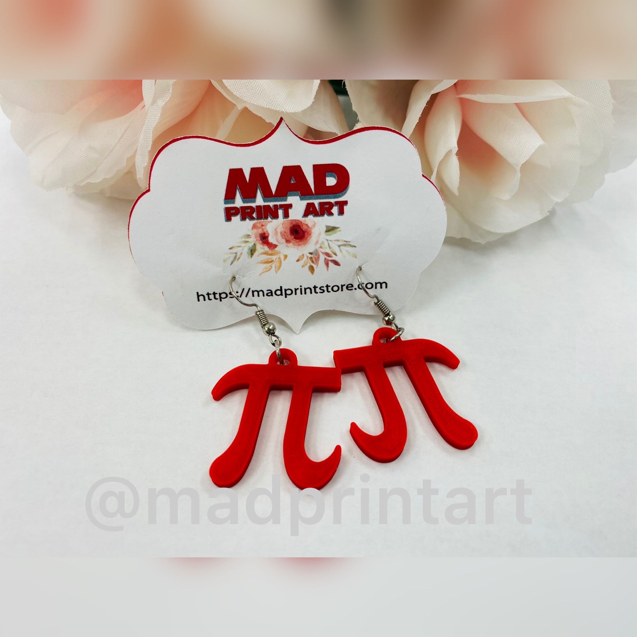 PI 3.14 Earrings Pi Day Math