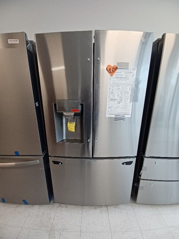 Lg Stainless Steel French Door Refrigerator New Open Box 6Month's Warranty 