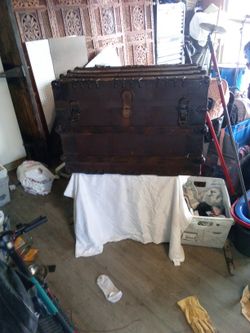 Large Antique Wooden Chest
