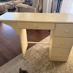 Antique Solid Wood Kids Desk 