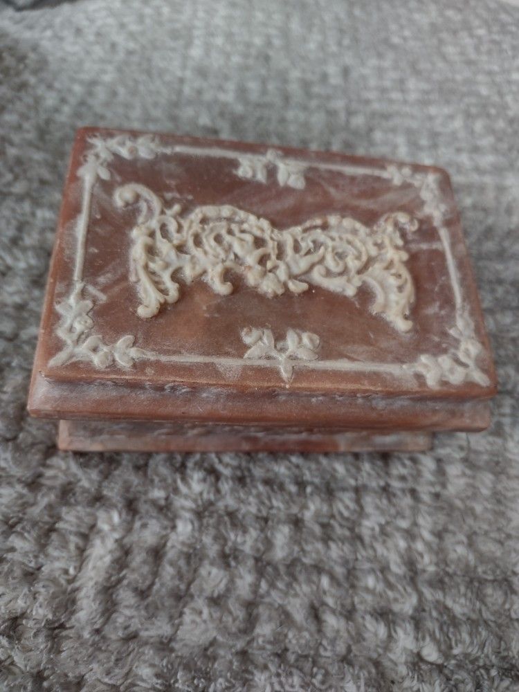 Rare Incolay Stone Box