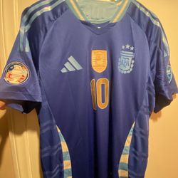 Argentina 24/25 Copa America #10 Messi Away Jersey