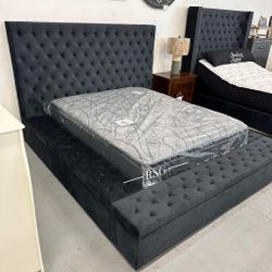Queen & King Size Storage Bed Frame ⭐$39 Down Payment with Financing ⭐ 90 Days same as cash