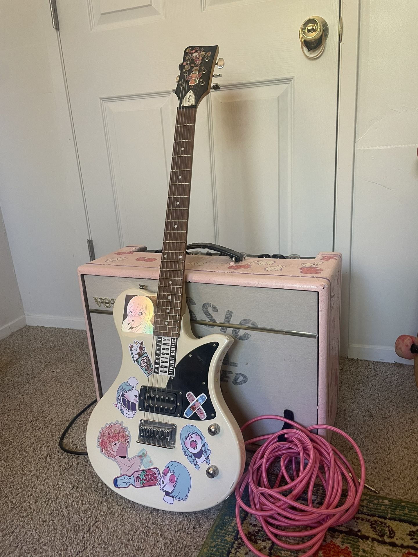 Vox Amp and First Act Guitar 