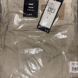 Mavi Light Khaki Straight Shorts Denim 