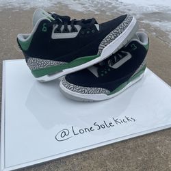 Nike Jordan 3 Pine Green SIZE 13