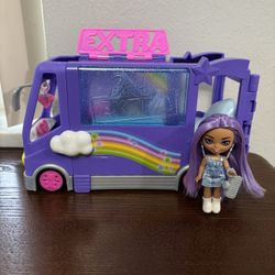 Barbie Extra Mini Minis Doll & Toy Vehicle Playset.