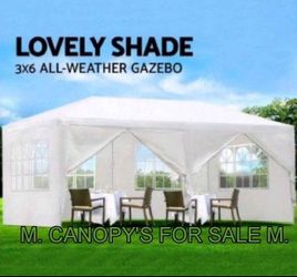 10x20  Canopy with 6 Sidewalls and Windows, Outdoor Instant Canopy Tent for Parties