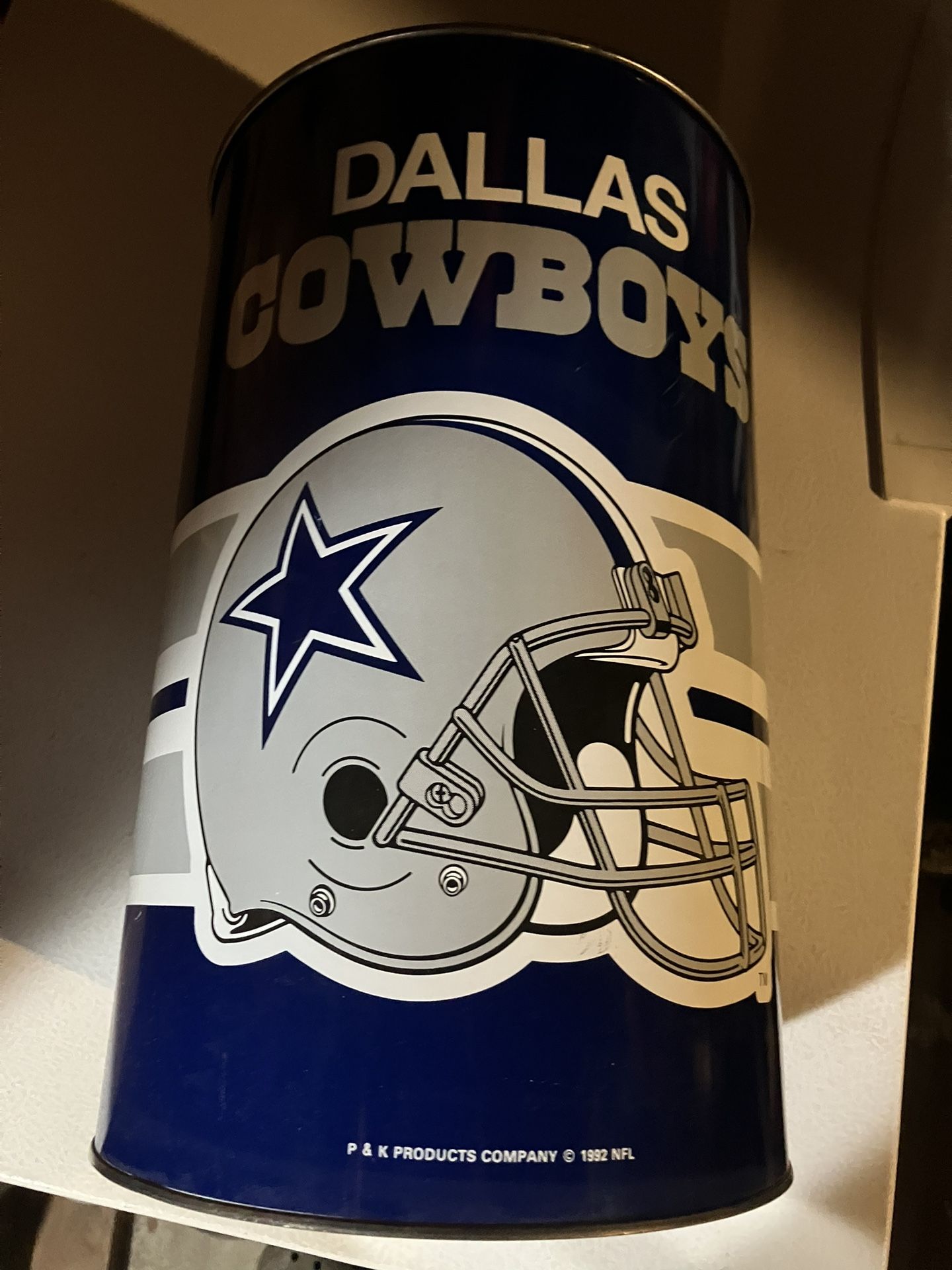 Dallas Cowboys Trash Can