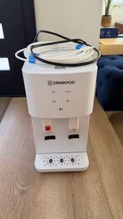 Drinkpod 1000 Countertop Bottleless Water Cooler / Water Dispenser – Hot & Cold – Complete Installation Kit