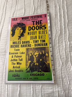 The doors 1970 poster in plastic case