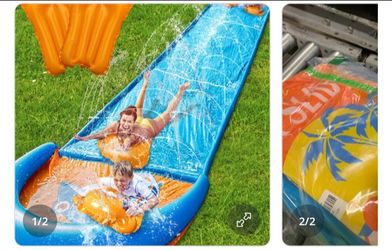 32 ft spring water slip and slide.