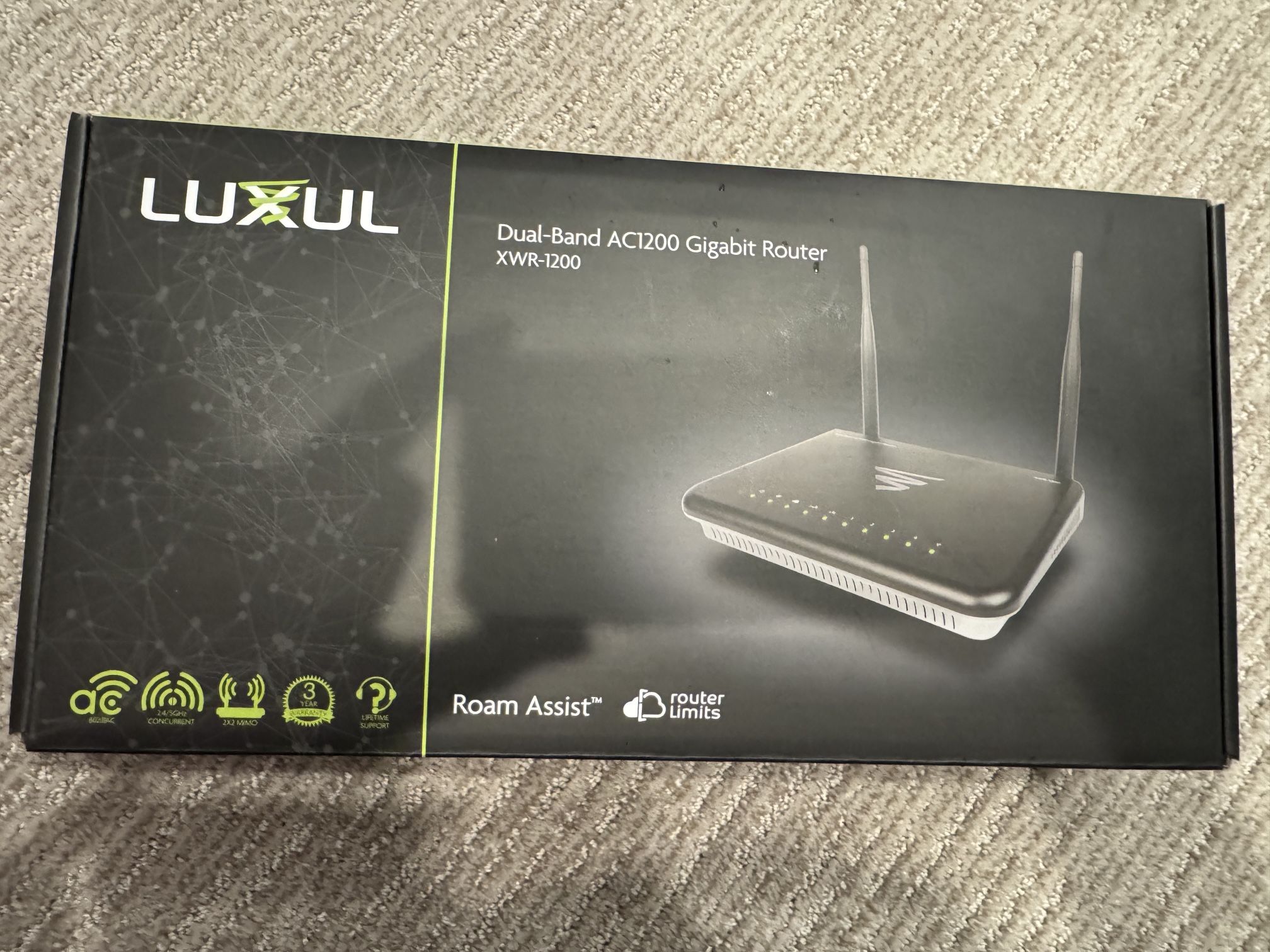 Luxul Wireless XWR-1200, Dual Band Wireless AC1200 Gigabit Router