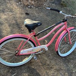 Beach Cruiser Bike, 26 inch, Pink