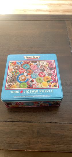 Donut Party 1,000 piece puzzle Eurographics puzzle - poster included in tin 