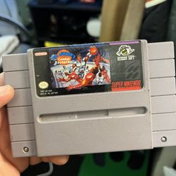 SNES Super Nintendo Game Bill Laimbeer's Combat Basketball