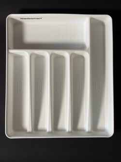madesmart Silverware 6-Compartment Tray, Flatware Utensils Organizer for Forks, Spoons, Knives