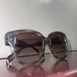 Alexander McQueen Designer Tortoise Square Sunglasses (Discontinued Model)