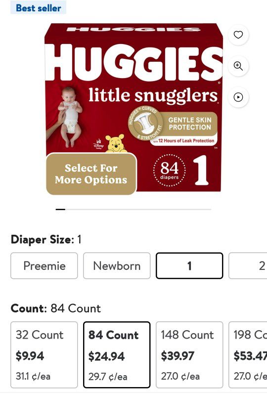 Huggies Size 1  New Never Opened 