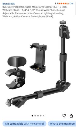 BZE Magic Arm Clamp with Phone Mount