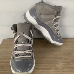 Nike Air Jordan 11 Retro Cool Grey Kid's Size 11C 378039–005 Sneakers Shoes