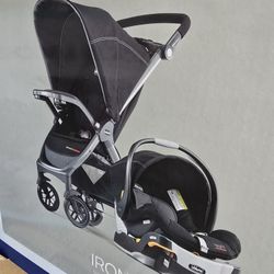 Chicco Bravo Sport Trio Travel System - Iron (Black), New
