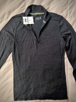 Smartwool classic thermal merino quarter zip base layer top - men’s S (NEW)