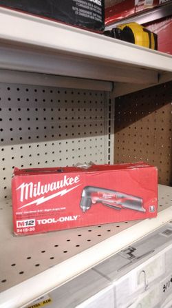 MILWAUKEE M12 CORDLEES 3/8" RIGHT ANGLE DRILL (TOOL ONLY)