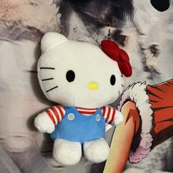 Sanrio Hello Kitty Mattel White Red Blue Plush 8”