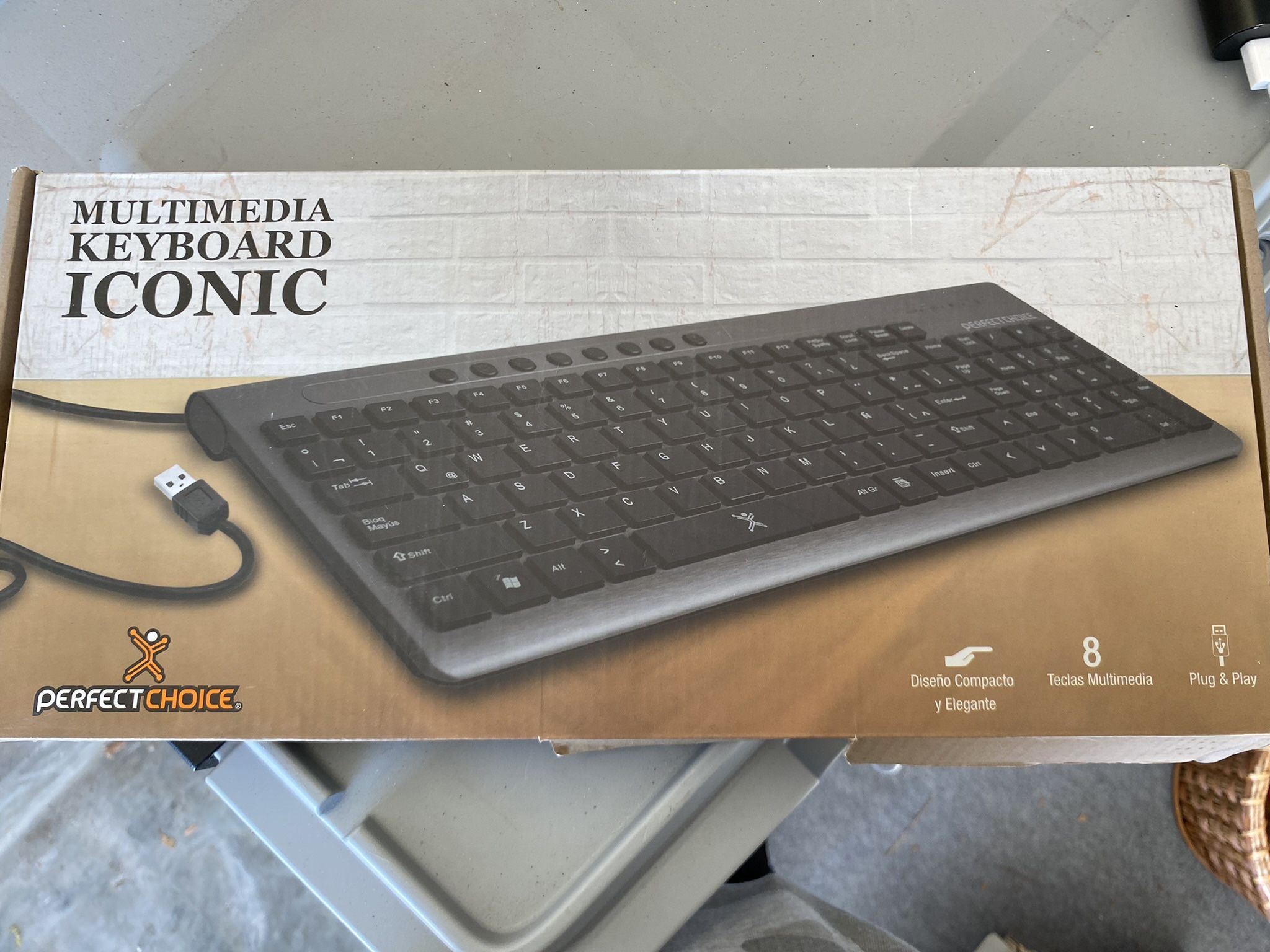Multimedia Keyboard Iconic New