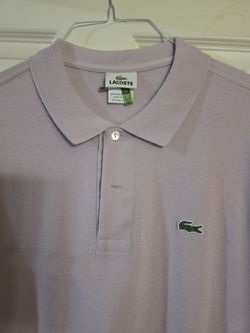 Lacoste T SHIRT light purple 2XL very good condition just got cleaned