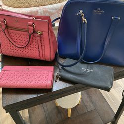 Two Kate Spade Crossbody Bags With Wallets 