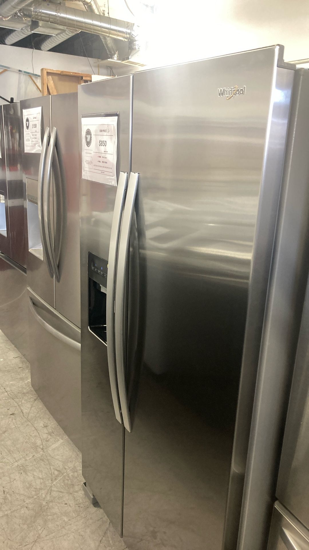 Whirlpool Side By Side Fridge 36in