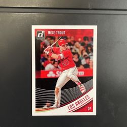 2018 Mike Trout Donruss Baseball Card