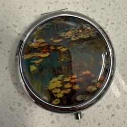 Water Lillie’s claude monet mini travel size makeup mirror 