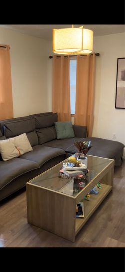Tan coffee table