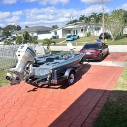 Bass Boat 15ft , Boat And Tráiler Have Pepers