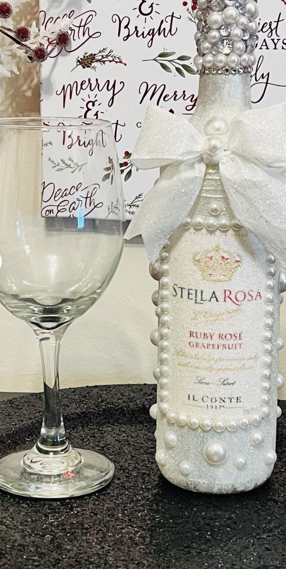 Bedazzled bottles