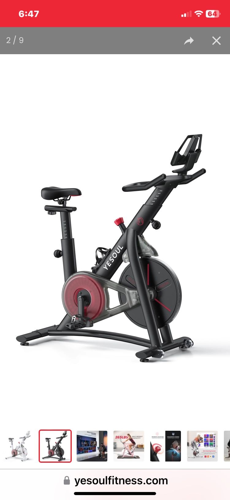 Yesoul Bike S1 Model Black