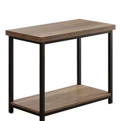 Narrow Side Table Nightstand - Chairside End Table with Open Storage,Shelf for Sofa, Couch, Living Room, Accent Sonsole Table for Entryway, Slim Bedsi
