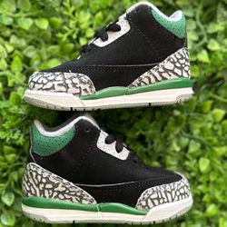 Nike Air Jordan 3 ‘Pine Green’ (TD) (Size 10C, 8C, 6C And 4C)