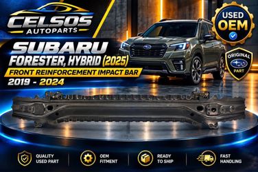 2019 2020 2021 2022 2023 2024 SUBARU FORESTER, HYBRID (2025) FRONT REINFORCEMENT IMPACT BAR