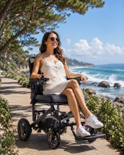 🇪🇸 Silla de Ruedas Eléctrica Plegable JiexoTri EW01-150 ♿  🔥 Liquidación de Almacén Directo de Fábrica – ¡Solo $350!  Marca: JiexoTri Modelo: EW01-